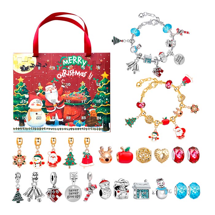 MerryChristmas, calendario dell'avvento con ciondoli per braccialetti - Image 1