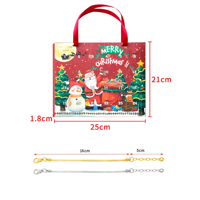 MerryChristmas, calendario dell'avvento con ciondoli per braccialetti - Image 2