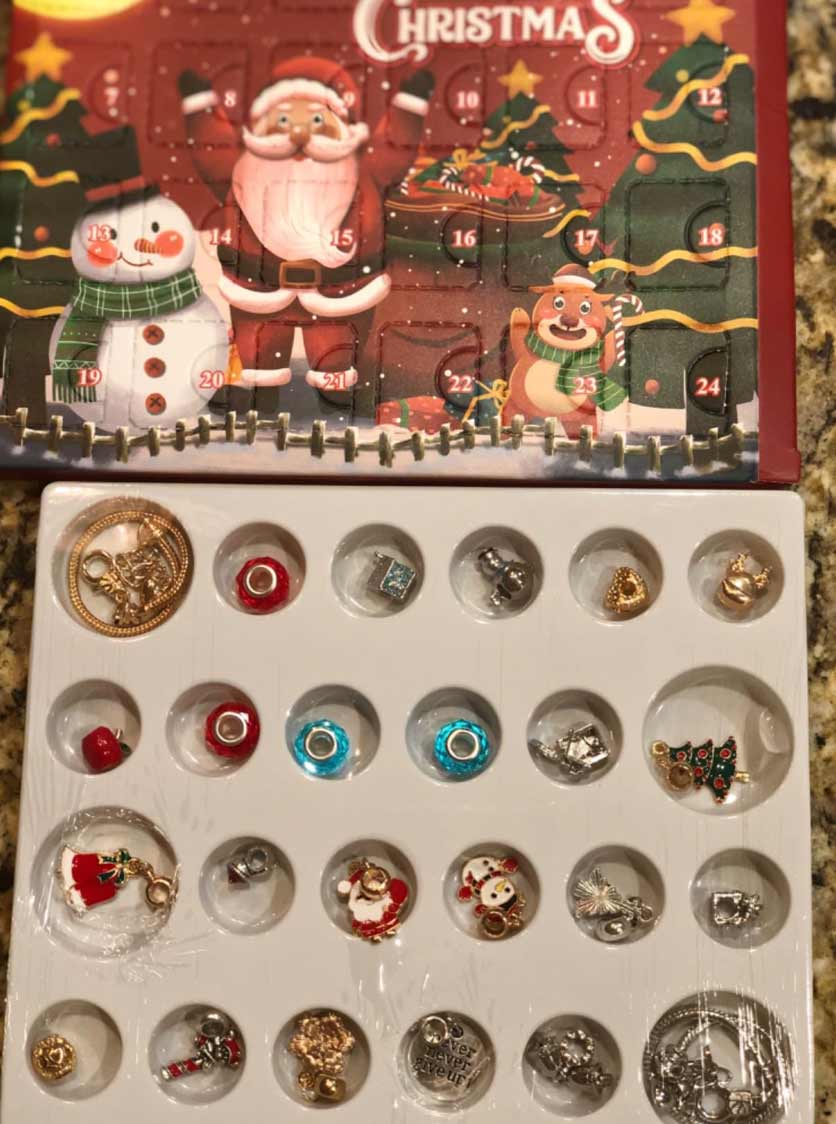MerryChristmas, calendario dell'avvento con ciondoli per braccialetti - Image 9