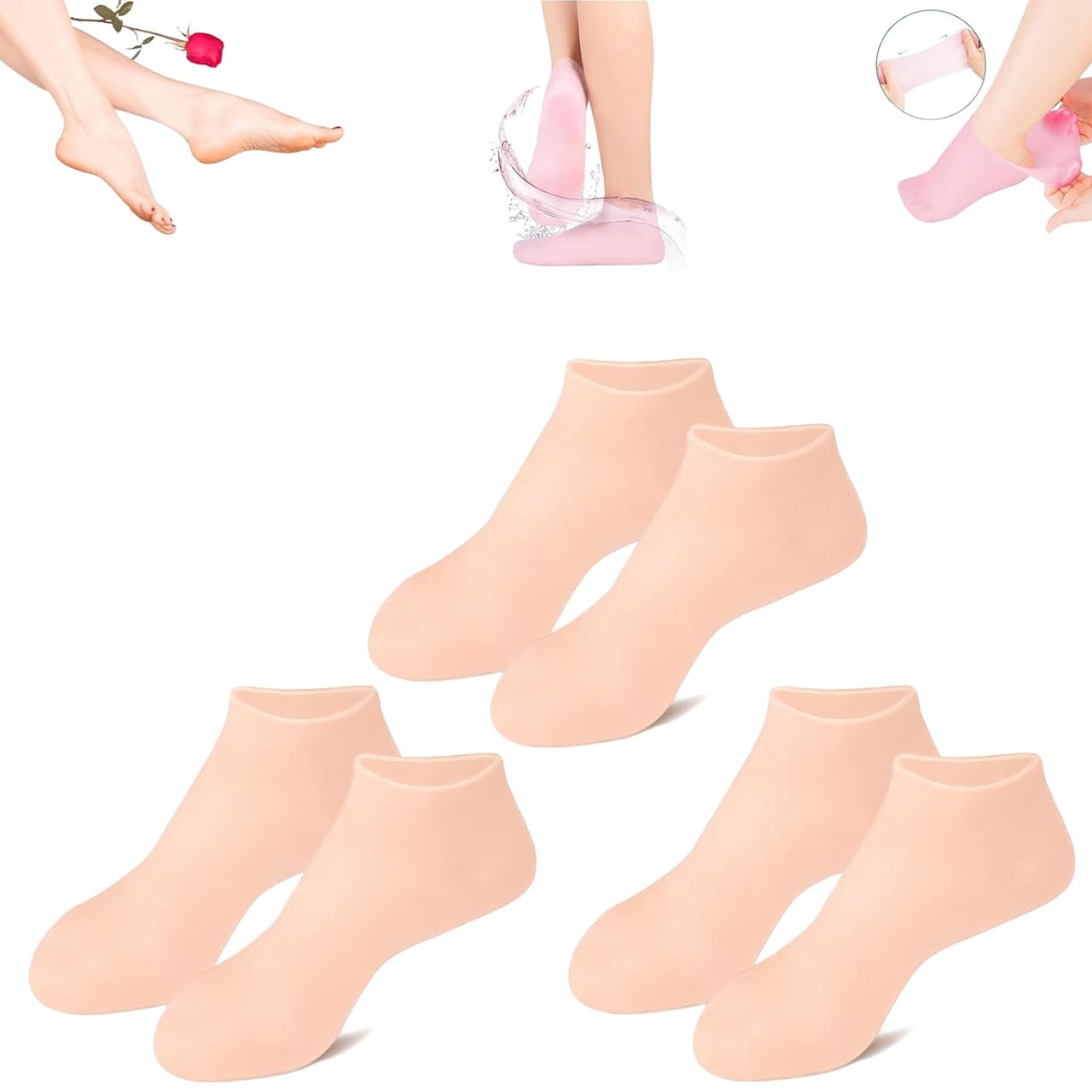 MoistMask, calze per la cura dei piedi in silicone idratante (1+1 GRATUITO ) - Image 10