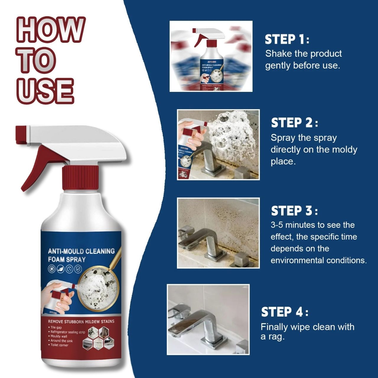 MoldFix, schiuma detergente per rimuovere le macchie di muffa - Image 4