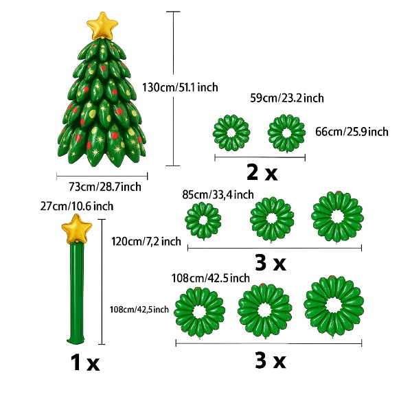 NAPJELKA, Albero di Natale gonfiabile 130 cm - Image 9