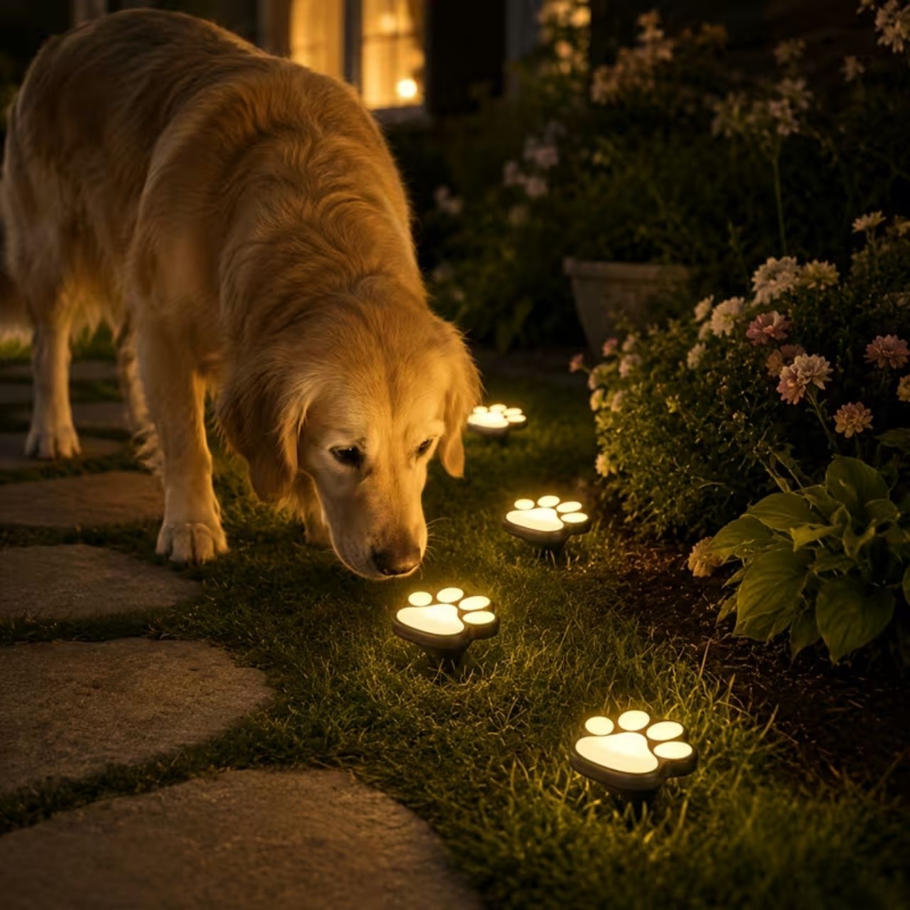 Luci LED solari a forma di zampa, Paws - Image 2