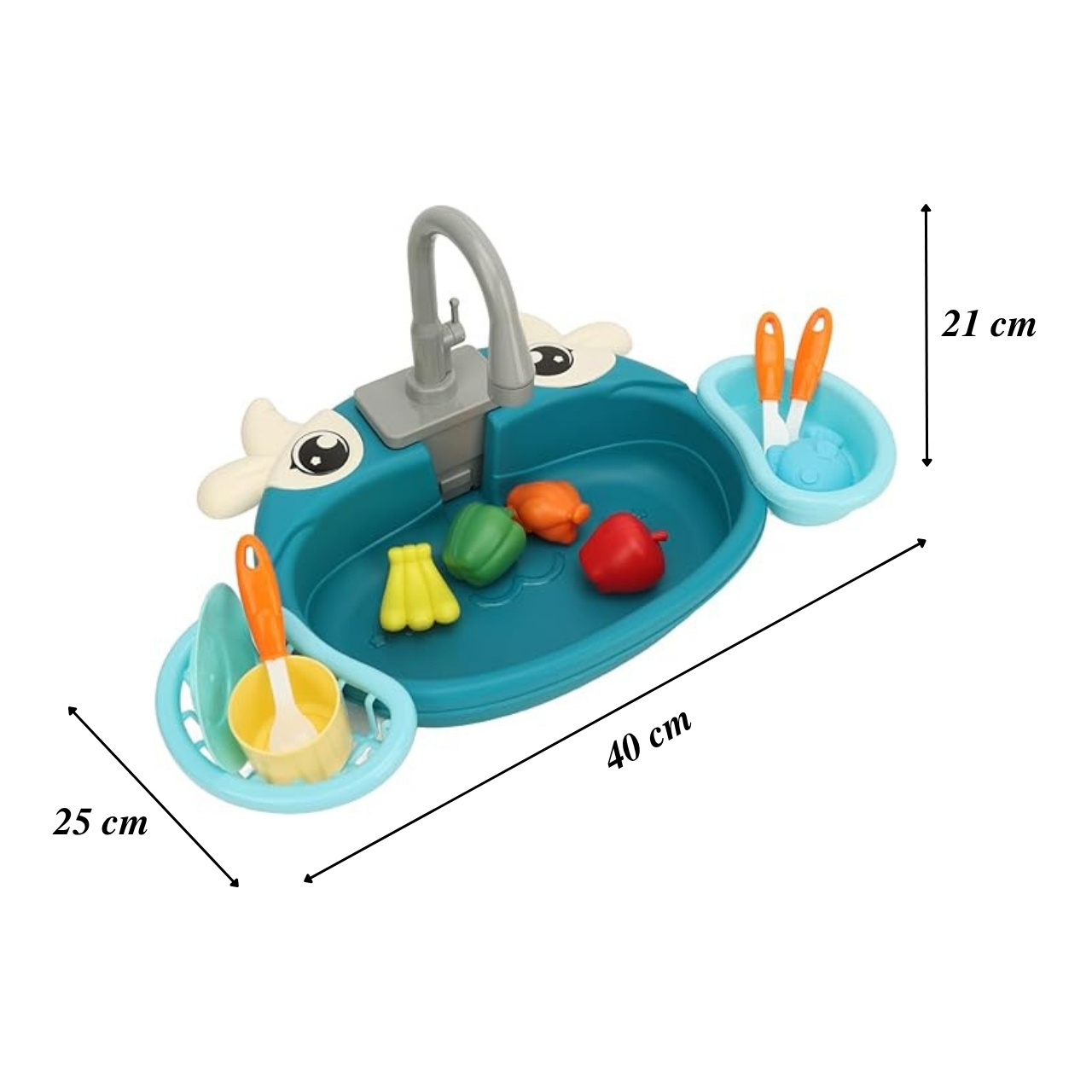 PlaySink, set cucina per bambini con lavandino - Image 2