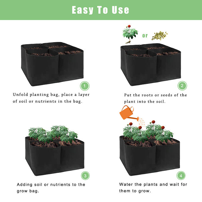 Pocket4Garden, aiuola portatile con 4 scomparti separati - Image 8