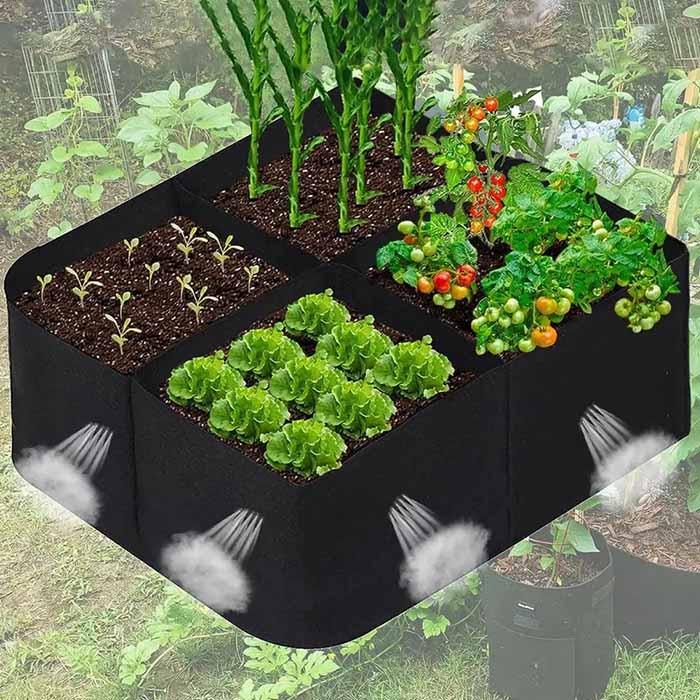 4 scomparti pratici per coltivare diversi tipi di piante.