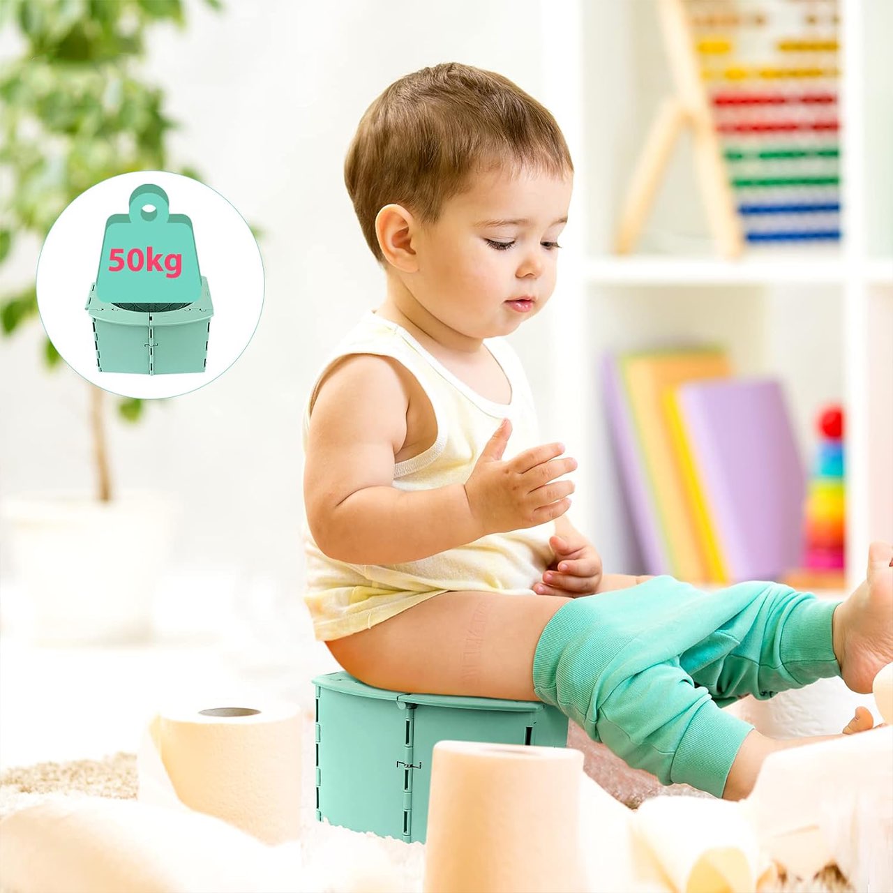 Il bagno è della giusta dimensione per il bambino per sedersi comodamente.