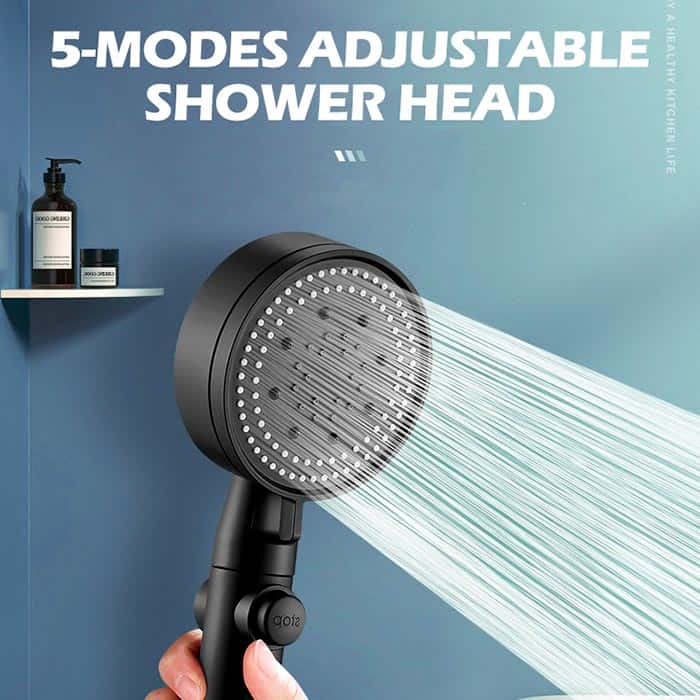 PressureShower, braccio doccia con 5 modalità doccia (soffione, flessibile e manico) - Image 3