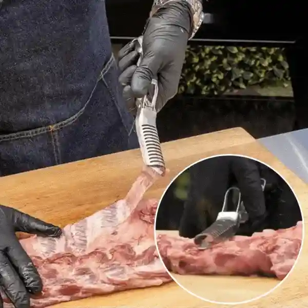 RibRemover, strumento per la rimozione della membrana delle costine con spazzola per la pulizia inclusa - Image 10
