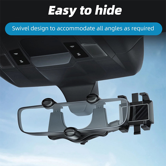 RotatableCarHolder, supporto per telefono a 360 gradi che si monta sullo specchietto retrovisore - Image 10