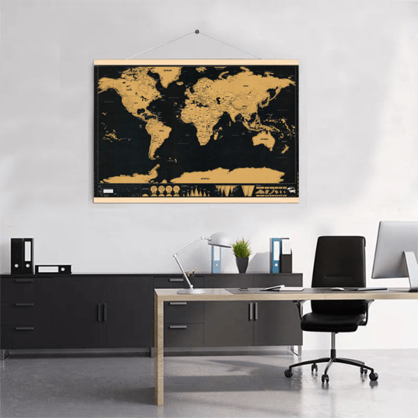 SCHMAP-L, WanderMap – Mappa del mondo graffiata - Image 5