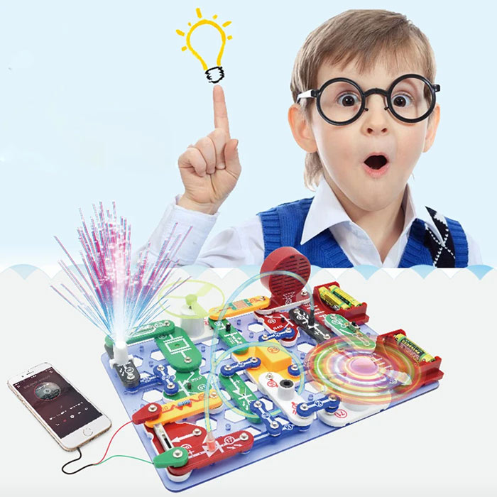 Un giocattolo educativo che insegna ai bambini le basi della fisica e dell'elettricità.