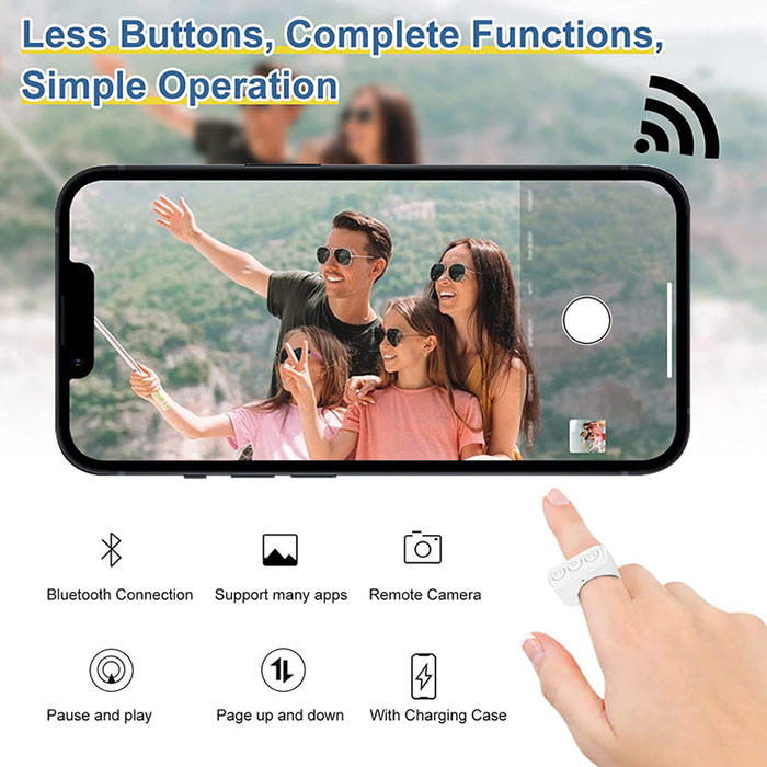 Puoi facilmente collegare il telecomando al tuo dispositivo smart tramite Bluetooth!