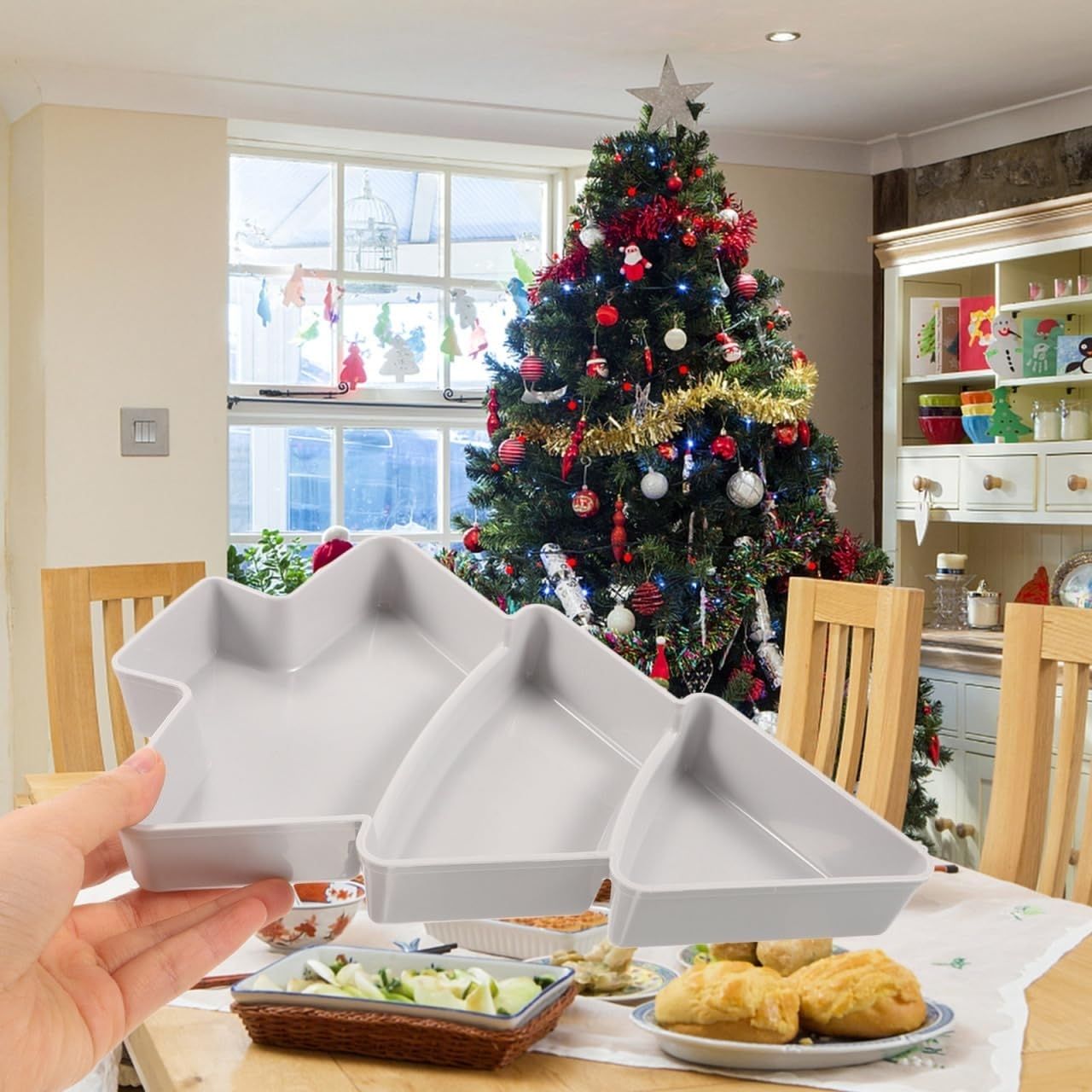 ServingTray, vassoio da portata natalizio a forma di albero di Natale - Image 9