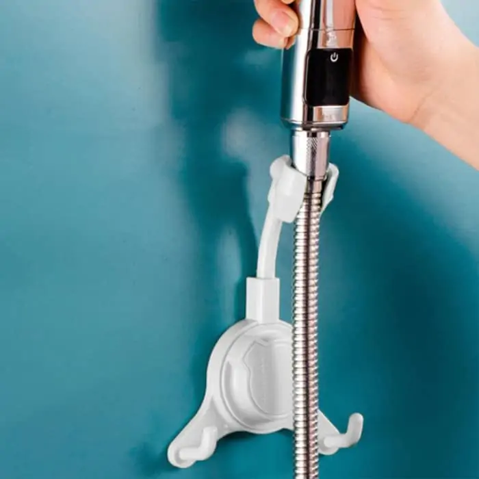 ShowerRack, supporto per soffione doccia con ganci aggiuntivi per appendere - Image 4