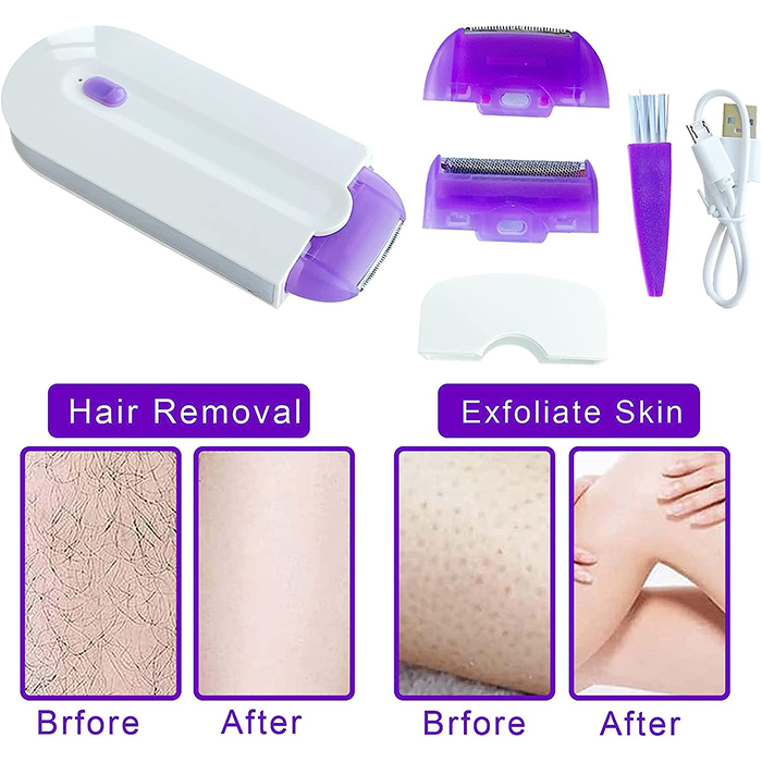 Il rasoio da donna microfoil rimuove efficacemente i peli appena sopra la radice!