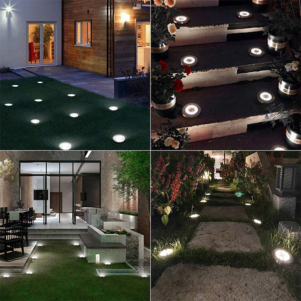 SolarGardenLights, 4 luci LED solari per giardino o vialetto - Image 8