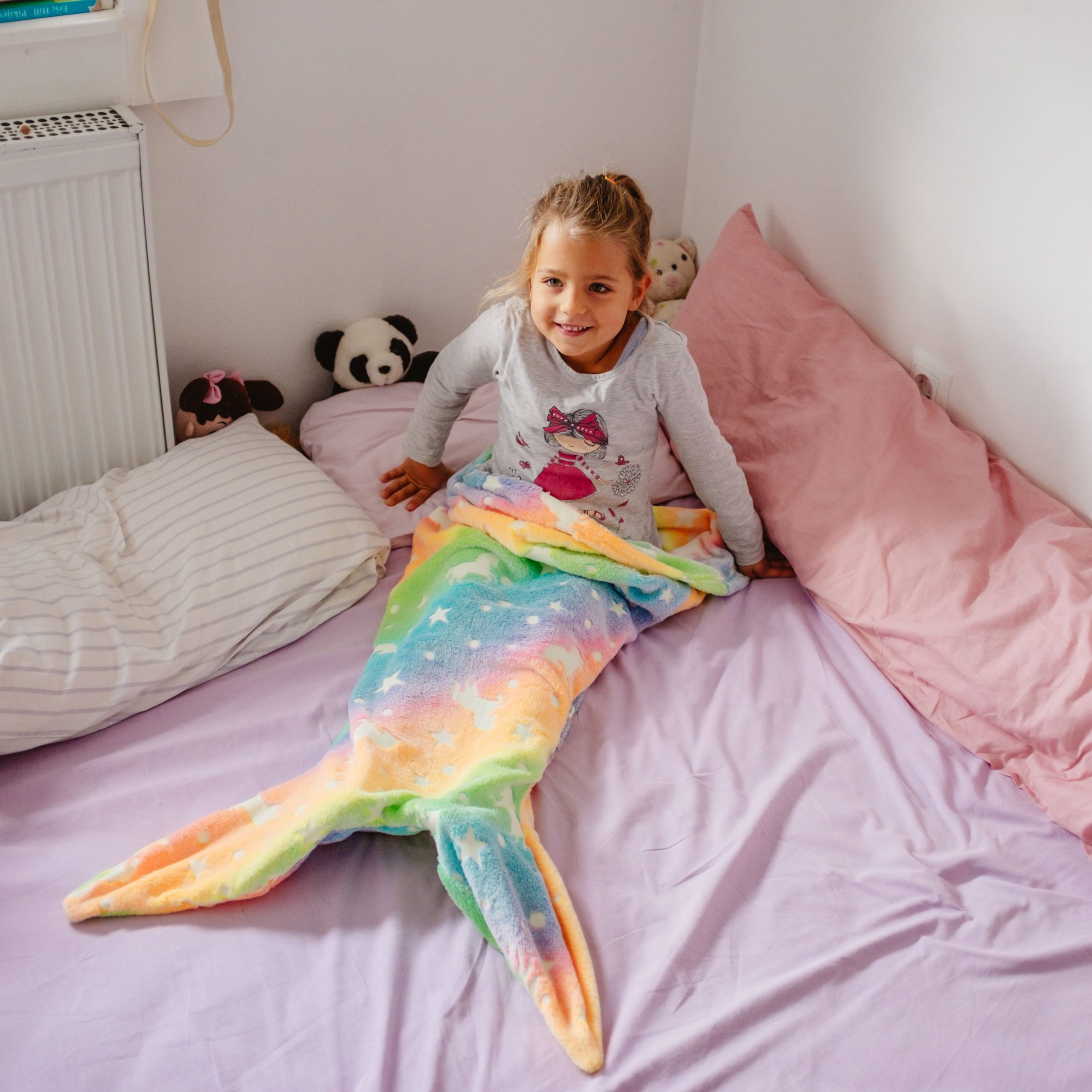 SparkleMermaid, set regalo con una coperta per ragazze e un set di creazione di diamanti e adesivi GRATUITO - Image 5
