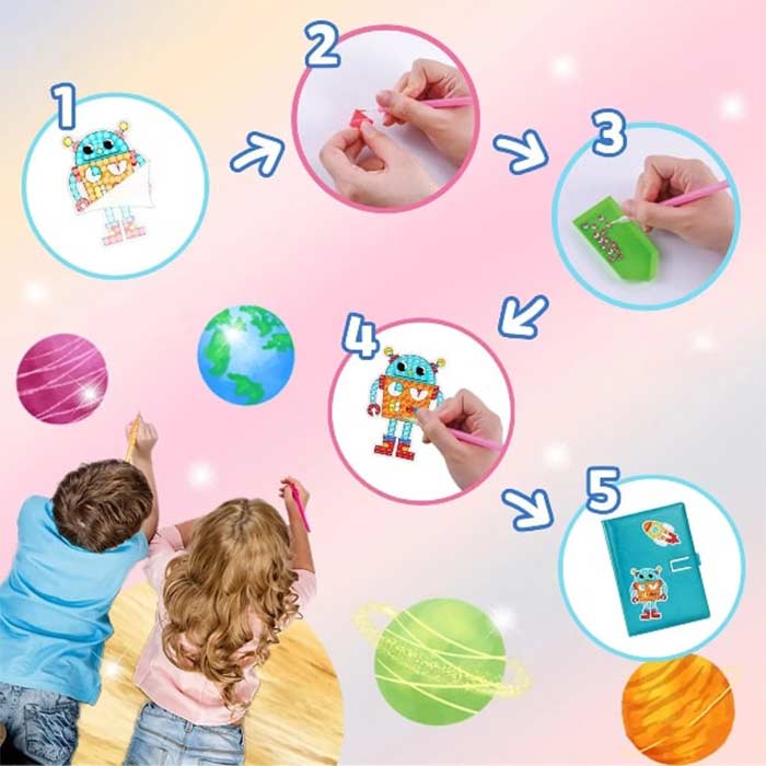 SparkleMermaid, set regalo con una coperta per ragazze e un set di creazione di diamanti e adesivi GRATUITO - Image 10