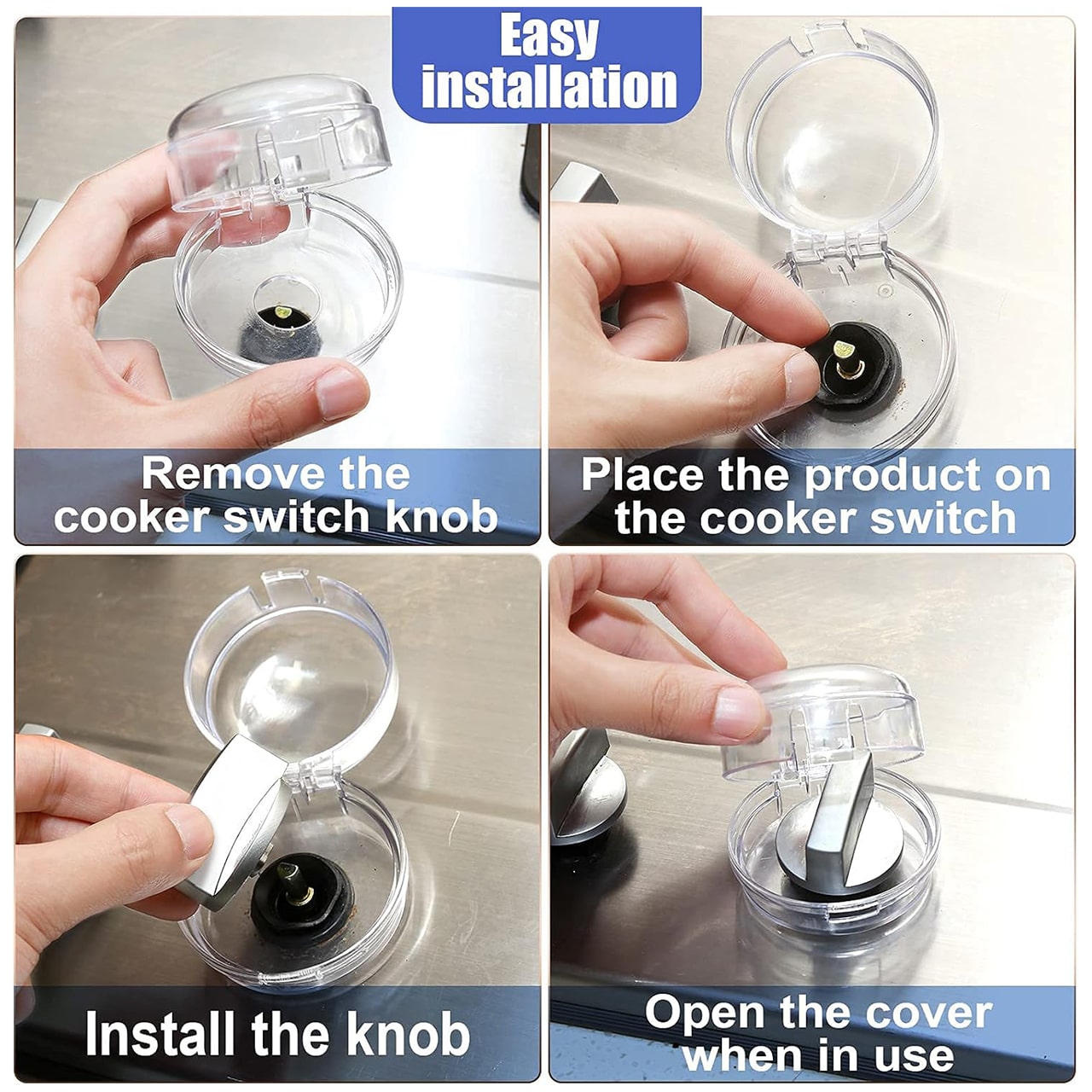 StoveKnob, copertura di sicurezza per il pulsante del fornello (2 pezzi) - Image 10