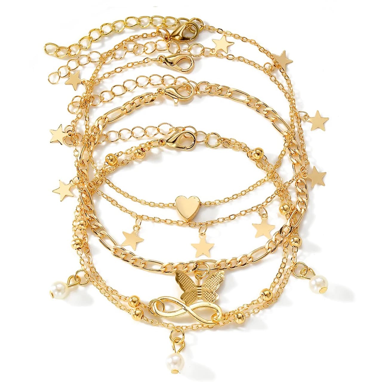 SummerSet, set di 4 braccialetti per caviglia - Image 10