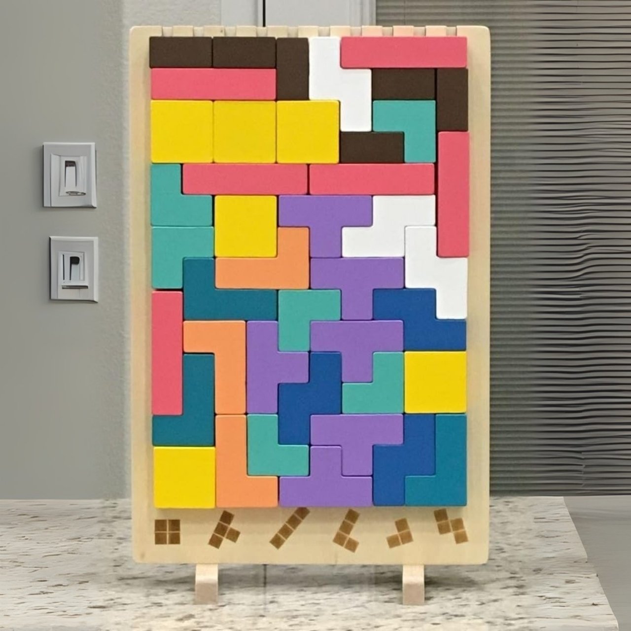 Tetris, giocattolo didattico in legno - Image 2