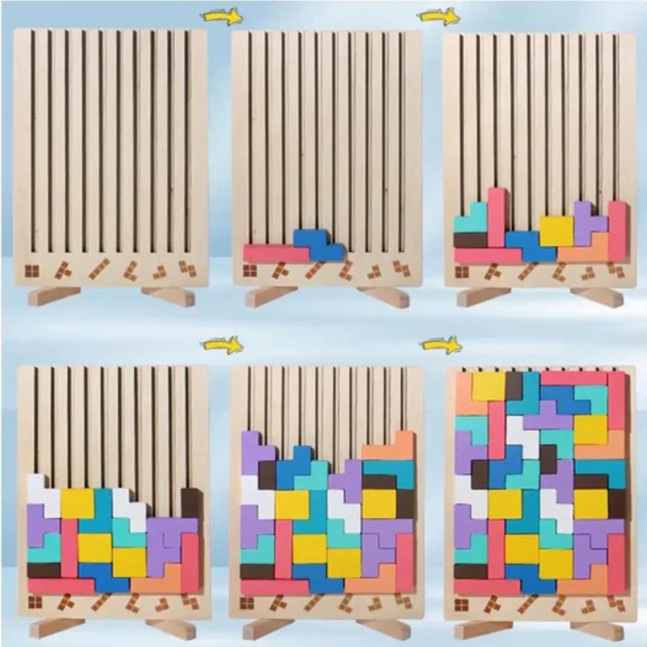 Tetris, giocattolo didattico in legno - Image 7