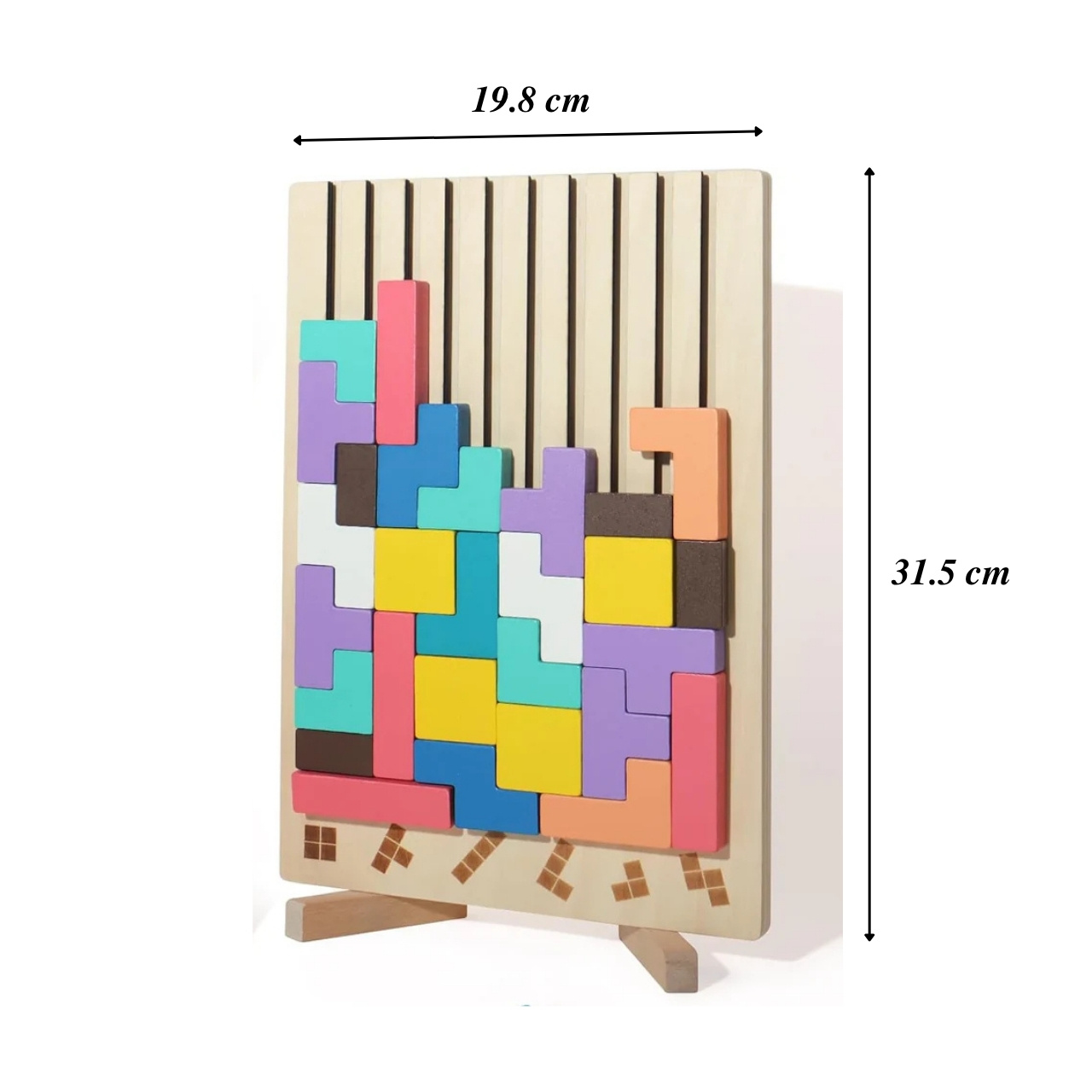 Tetris, giocattolo didattico in legno - Image 9