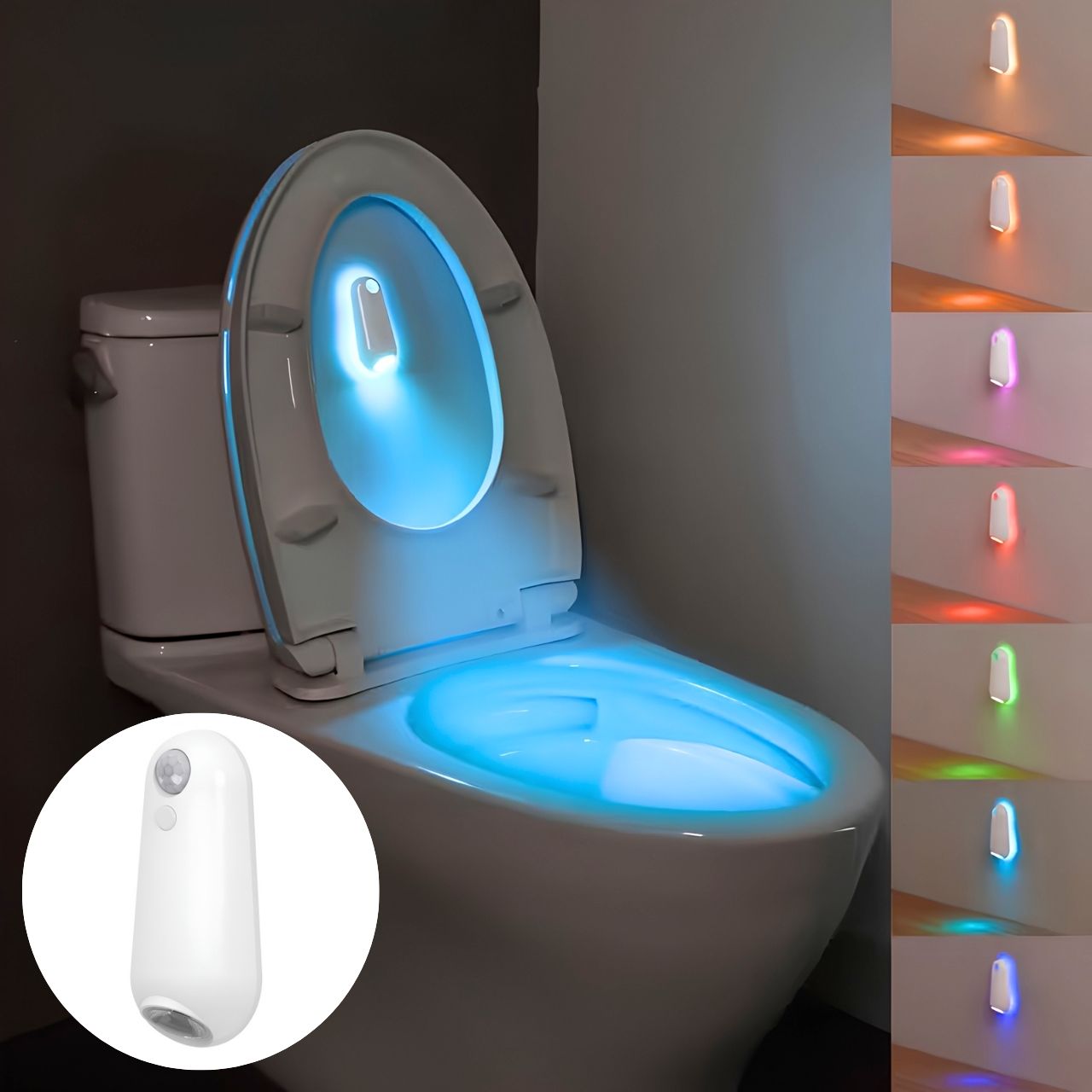 Luce LED con sensore di movimento per toilette e casa, Toily