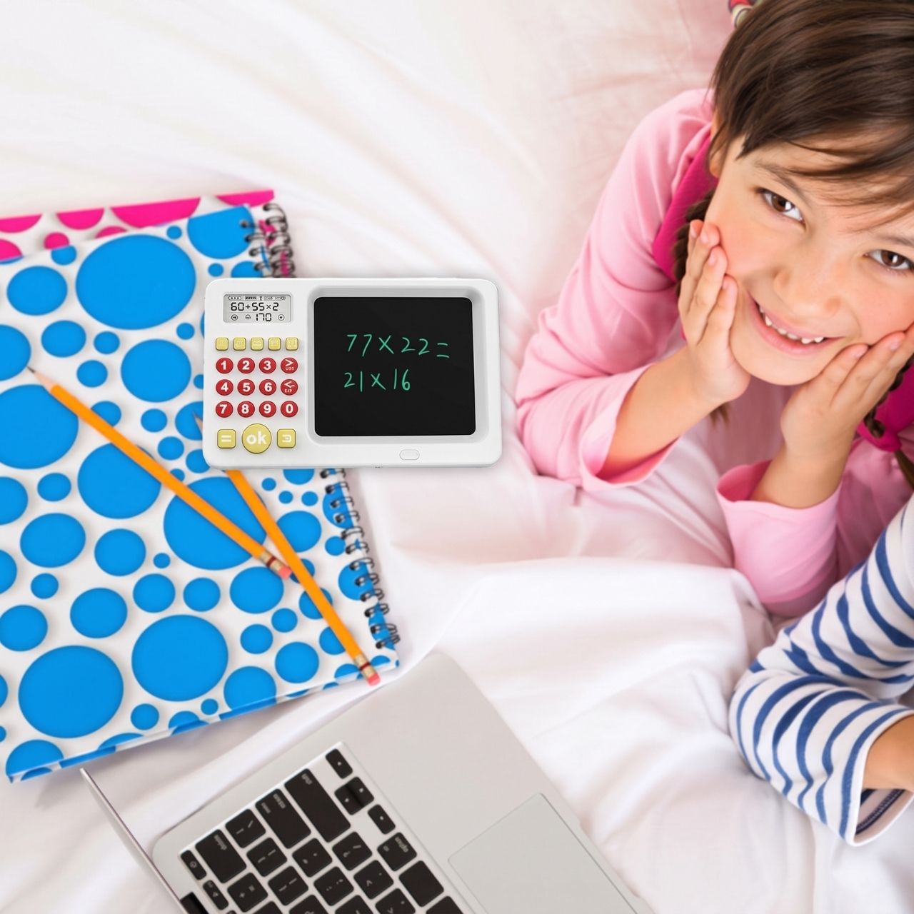 Tablet didattico 2-in-1 con calcolatrice per bambini, TrainMath - Image 9