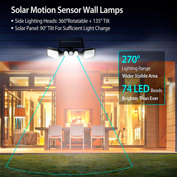 TripleSolar lampada solare a 3 lati - Image 3