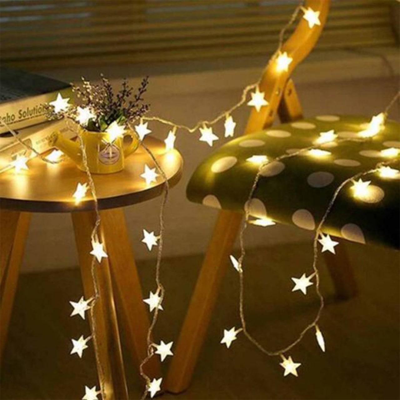Twinkles, catena luminosa con luci a forma di stella (6 m) - Image 7