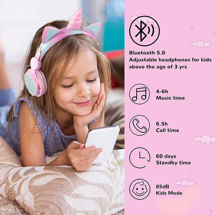 UnicornBuds, cuffie per bambini wireless con l'aspetto di un unicorno - Image 9