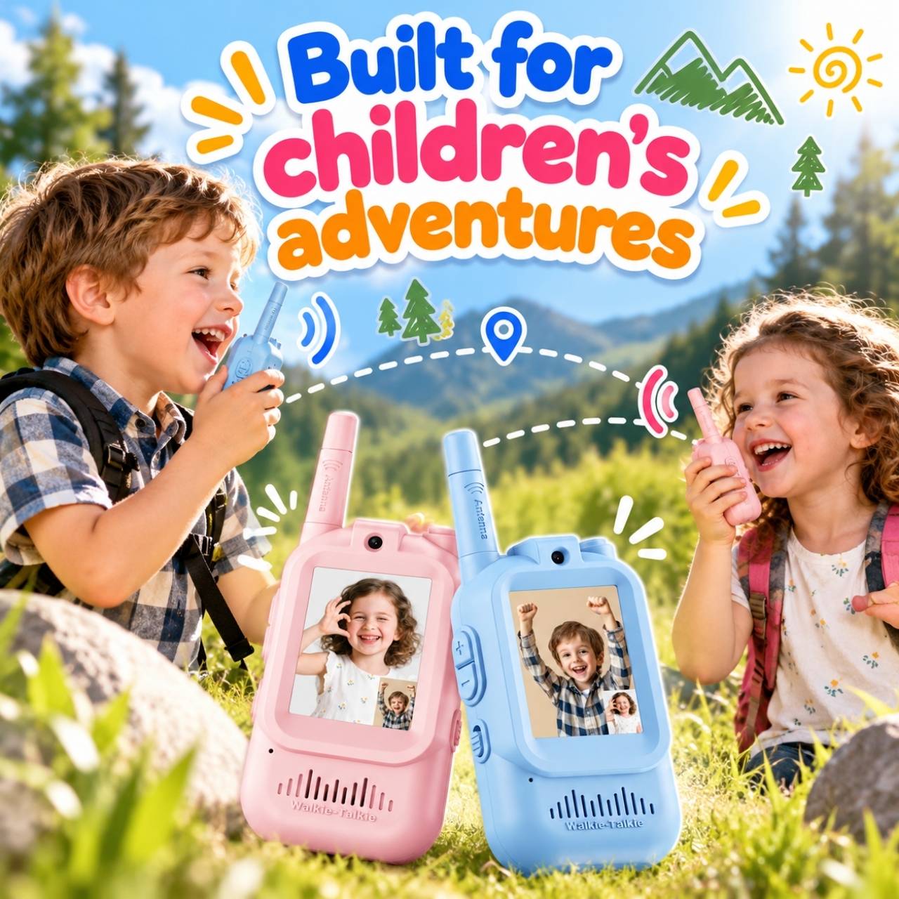 Walkie-talkie per bambini con schermi (2 pezzi), VideoTalkie - Image 7