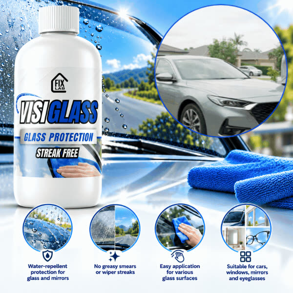 Detergente e protettivo per vetri dell’auto, VisiGlass - video