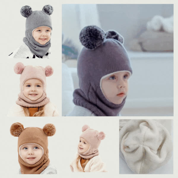 WINHAT-ROZ, CozySnug cappello con sciarpa per bambini - video