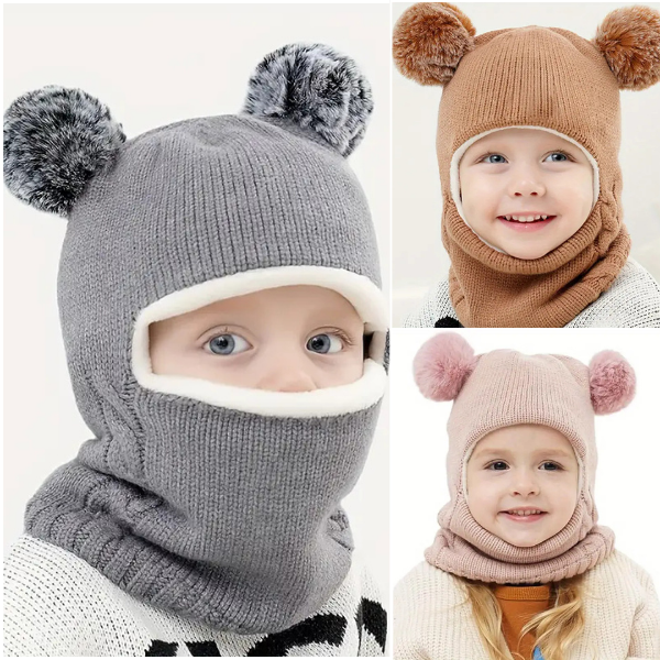 WINHAT-ROZ, CozySnug cappello con sciarpa per bambini - Image 5