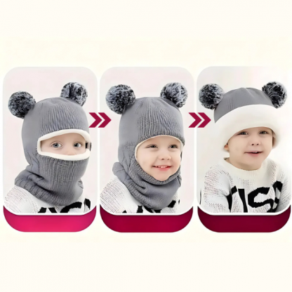 WINHAT-SIV, Cappello morbido con sciarpa per bambini - Image 2
