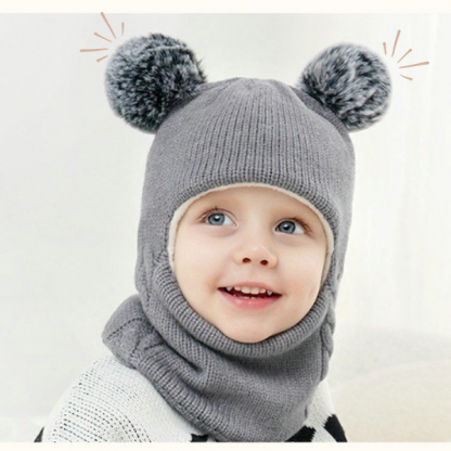 WINHAT-SIV, Cappello morbido con sciarpa per bambini - Image 4