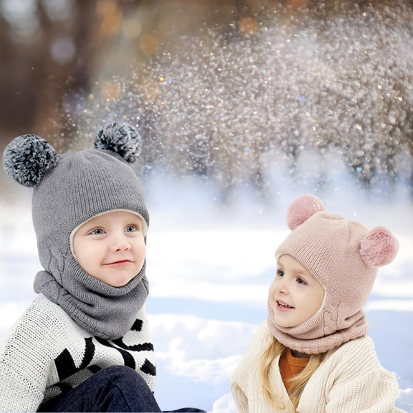 WINHAT-SIV, Cappello morbido con sciarpa per bambini - Image 8