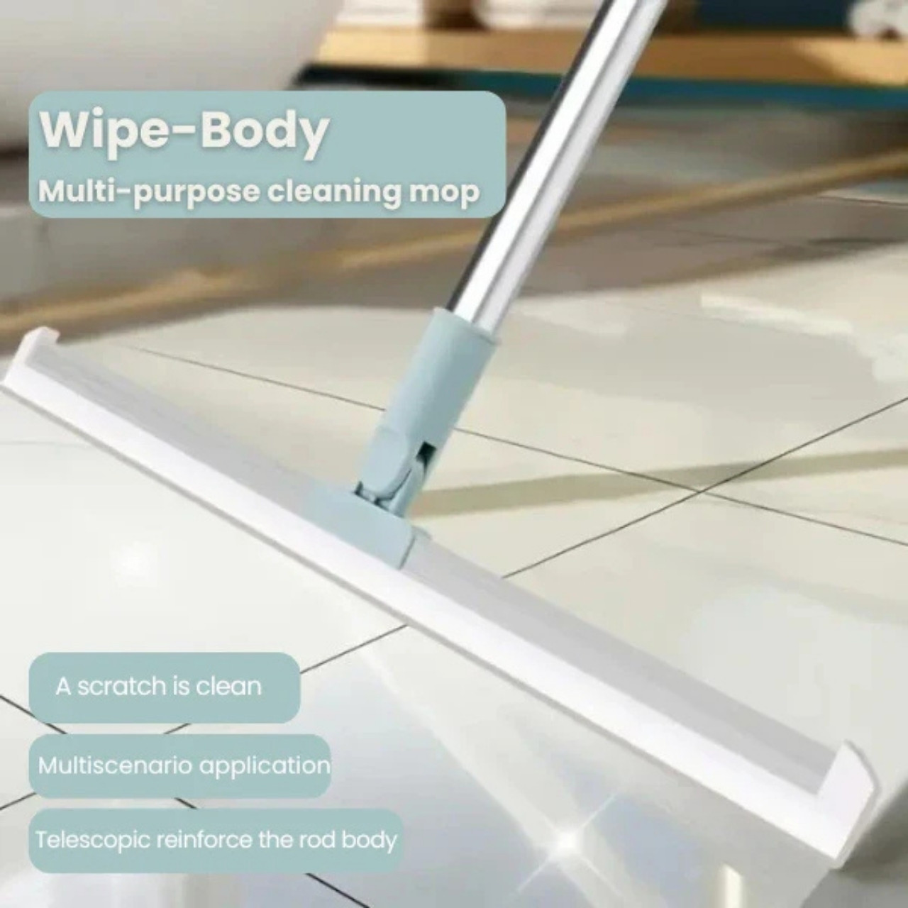 Wipsy, scopa e tergipavimento 2in1 con testa rotante - Image 9