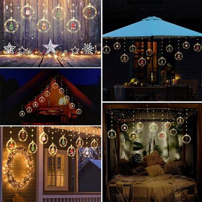 XMASLED, Anelli LED festivi con figurine - Image 4
