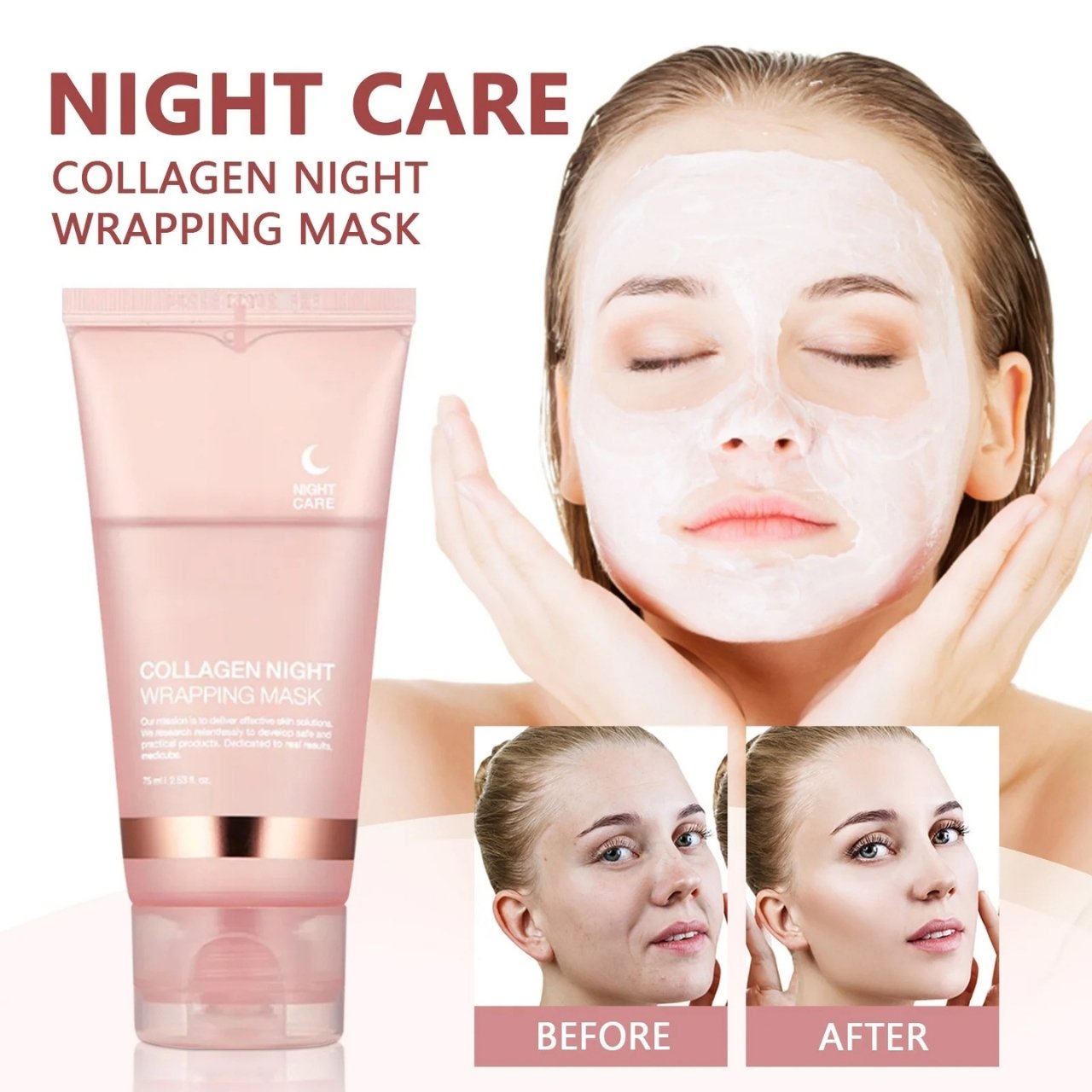 CollagenMask, maschera viso peel-off al collagene da lasciare agire durante la notte (1+1 GRATIS) - Image 5