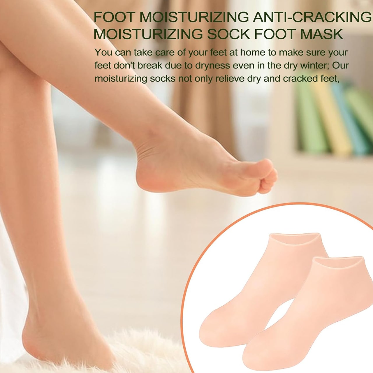 MoistMask, calze per la cura dei piedi in silicone idratante (1+1 GRATUITO ) - Image 5